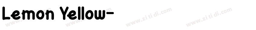 Lemon Yellow字体转换